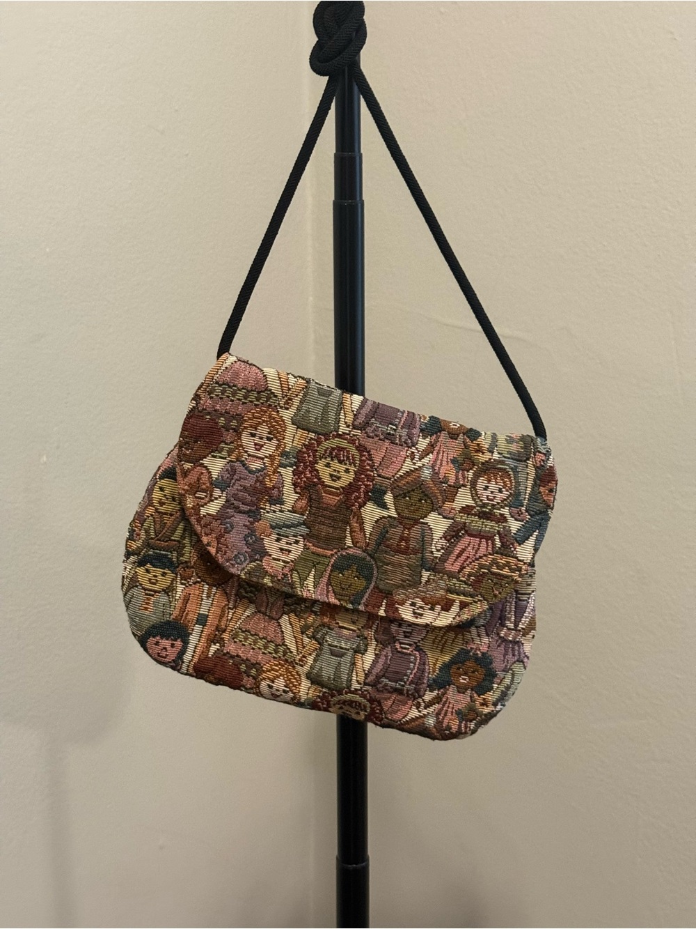 Tapestry Crossbody Shoulder Bag in Multicolor
